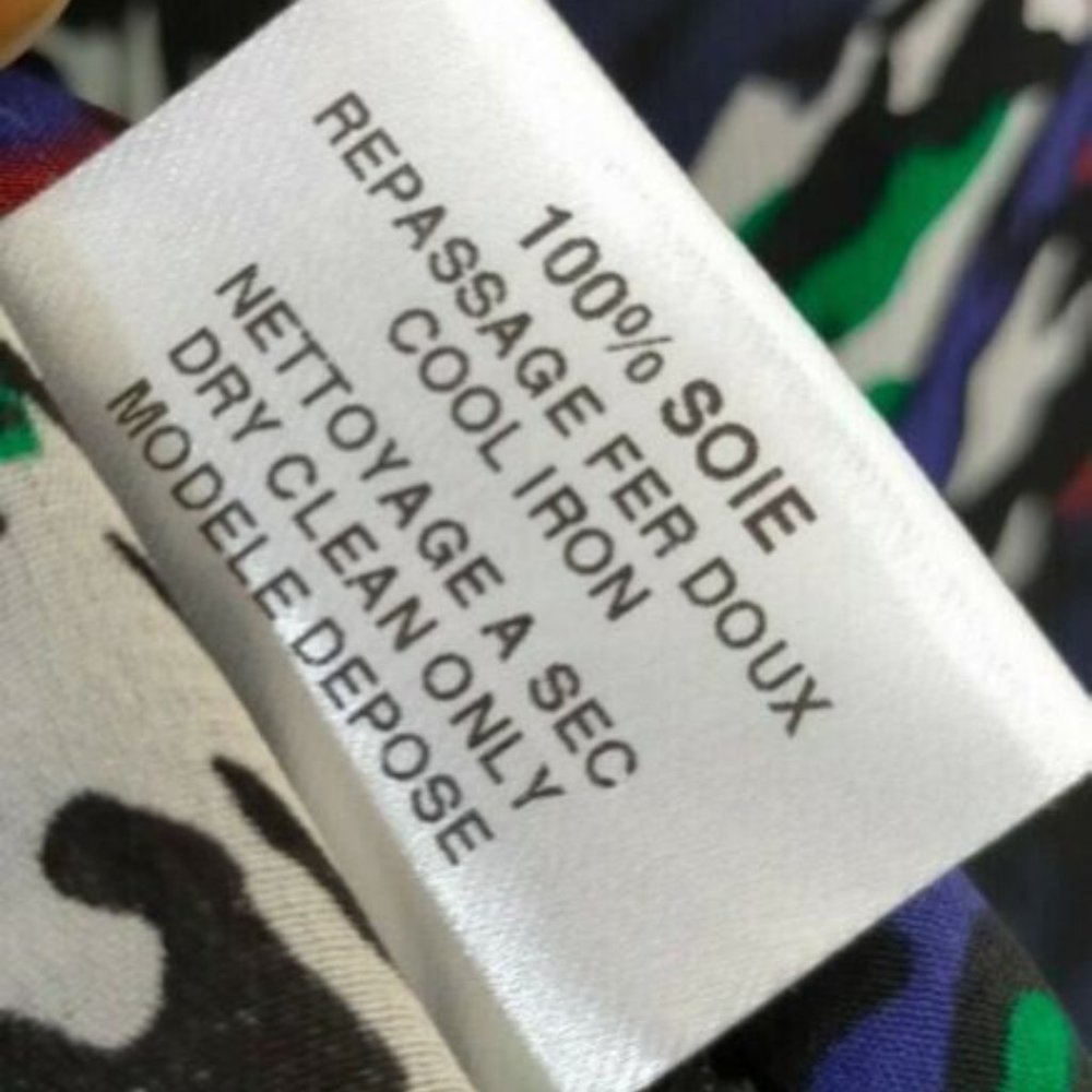 Maje 100% Silk Blue Top Size S Short Sleeve Lightweight Corporate Shirt - Picture 6 of 7